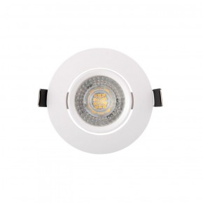 DK3020-WH Встраиваемый светильник, IP 20, 10 Вт, GU5.3, LED, белый, пластик в Лесном - lesnoy.ok-mebel.com | фото