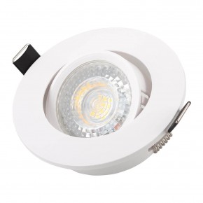 DK3020-WH Встраиваемый светильник, IP 20, 10 Вт, GU5.3, LED, белый, пластик в Лесном - lesnoy.ok-mebel.com | фото 2
