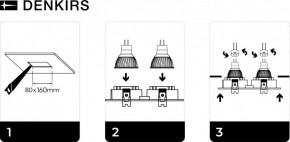 DK3022-BK Встраиваемый светильник, IP 20, 10 Вт, GU5.3, LED, черный, пластик в Лесном - lesnoy.ok-mebel.com | фото 6