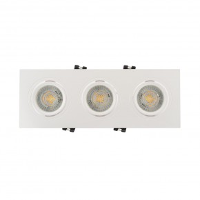 DK3023-WH Встраиваемый светильник, IP 20, 10 Вт, GU5.3, LED, белый, пластик в Лесном - lesnoy.ok-mebel.com | фото