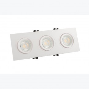 DK3023-WH Встраиваемый светильник, IP 20, 10 Вт, GU5.3, LED, белый, пластик в Лесном - lesnoy.ok-mebel.com | фото 2