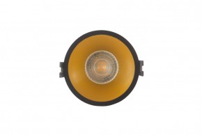 DK3026-BG Встраиваемый светильник, IP 20, 10 Вт, GU5.3, LED, черный/золотой, пластик в Лесном - lesnoy.ok-mebel.com | фото