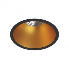 DK3026-BG Встраиваемый светильник, IP 20, 10 Вт, GU5.3, LED, черный/золотой, пластик в Лесном - lesnoy.ok-mebel.com | фото