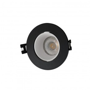 DK3061-BK+WH Встраиваемый светильник, IP 20, 10 Вт, GU5.3, LED, черный/белый, пластик в Лесном - lesnoy.ok-mebel.com | фото 1