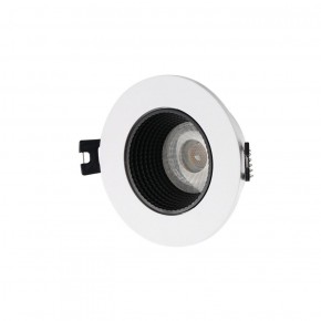 DK3061-WH+BK Встраиваемый светильник, IP 20, 10 Вт, GU5.3, LED, белый/черный, пластик в Лесном - lesnoy.ok-mebel.com | фото 1