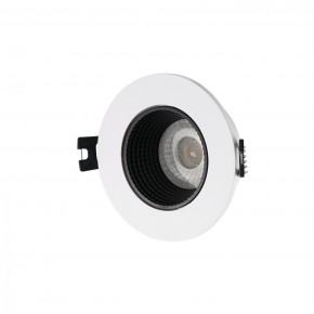DK3061-WH+BK Встраиваемый светильник, IP 20, 10 Вт, GU5.3, LED, белый/черный, пластик в Лесном - lesnoy.ok-mebel.com | фото