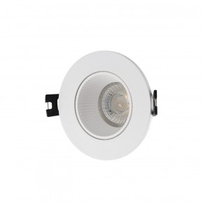 DK3061-WH Встраиваемый светильник, IP 20, 10 Вт, GU5.3, LED, белый/белый, пластик в Лесном - lesnoy.ok-mebel.com | фото 1