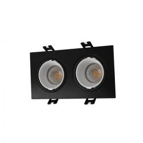 DK3072-BK+WH Встраиваемый светильник, IP 20, 10 Вт, GU5.3, LED, черный/белый, пластик в Лесном - lesnoy.ok-mebel.com | фото
