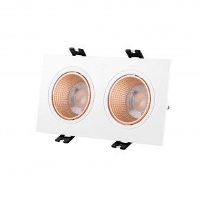 DK3072-WBR Встраиваемый светильник, IP 20, 10 Вт, GU5.3, LED, белый/бронзовый, пластик в Лесном - lesnoy.ok-mebel.com | фото