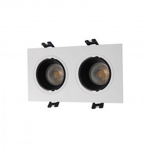 DK3072-WH+BK Встраиваемый светильник, IP 20, 10 Вт, GU5.3, LED, белый/черный, пластик в Лесном - lesnoy.ok-mebel.com | фото