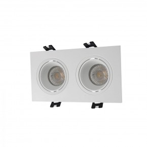DK3072-WH Встраиваемый светильник, IP 20, 10 Вт, GU5.3, LED, белый/белый, пластик в Лесном - lesnoy.ok-mebel.com | фото