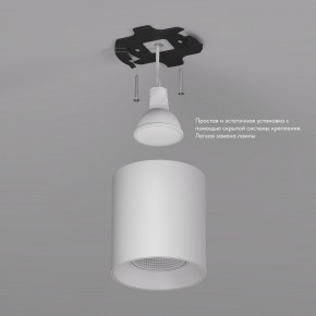 DK3090-WH Светильник накладной IP 20, 10 Вт, GU5.3, LED, белый/белый, пластик в Лесном - lesnoy.ok-mebel.com | фото 2