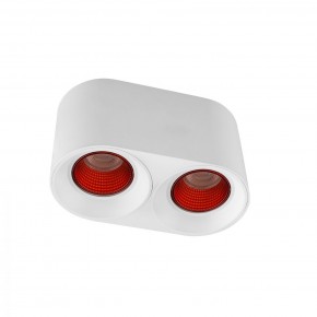 DK3096-WH+RD Светильник накладной IP 20, 10 Вт, GU5.3, LED, белый/красный, пластик в Лесном - lesnoy.ok-mebel.com | фото