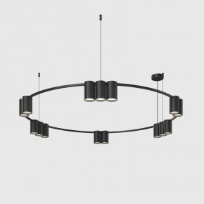 DK4067-BK Подвесной светильник ORBIT, IP20, 15xGU10 LED до 15 Вт, черный матовый, алюминий в Лесном - lesnoy.ok-mebel.com | фото