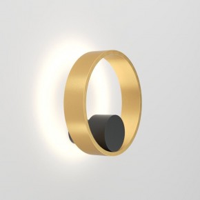 DK5060-BK+SG Бра ORBIT, IP20, 3000К, LED, 10 Вт, черный + сатинированное золото, алюминий в Лесном - lesnoy.ok-mebel.com | фото