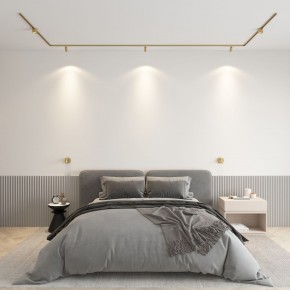 DK5072-SB Бра SHINE WALL со светодиодом, D104*H68, IP20, 3000К, 3W, RA?90, сатинированная латунь, алюминий в Лесном - lesnoy.ok-mebel.com | фото 4