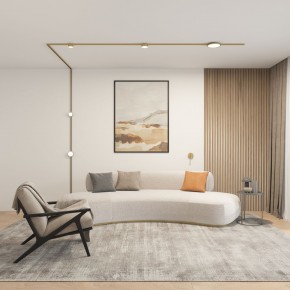 DK5072-SB Бра SHINE WALL со светодиодом, D104*H68, IP20, 3000К, 3W, RA?90, сатинированная латунь, алюминий в Лесном - lesnoy.ok-mebel.com | фото 5