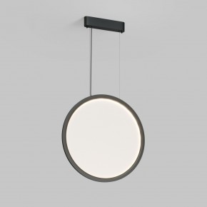 DK6606-BK Подвесной вертикальный светильник Veil со светодиодом H1700 d600 220V 48W 3000-6000K IP20 черный алюминий в Лесном - lesnoy.ok-mebel.com | фото