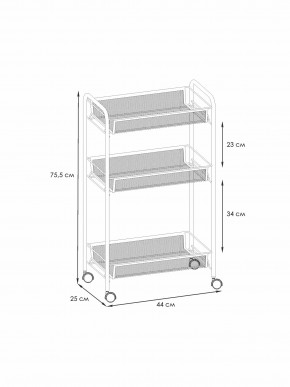 Э 322 С Этажерка "Ладья 2К" Серый в Лесном - lesnoy.ok-mebel.com | фото 2