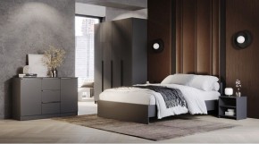 ЭЛЕГАНТ Спальный гарнитур (модульный) графит в Лесном - lesnoy.ok-mebel.com | фото