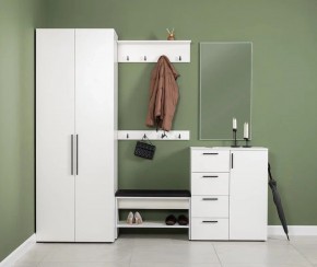 ЭЙР прихожая (модульная) Белый Шагрень в Лесном - lesnoy.ok-mebel.com | фото