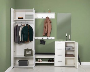 ЭЙР прихожая (модульная) Белый Шагрень в Лесном - lesnoy.ok-mebel.com | фото 2