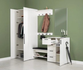 ЭЙР прихожая (модульная) Белый Шагрень в Лесном - lesnoy.ok-mebel.com | фото 27