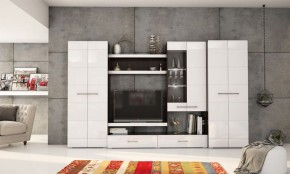 Фиеста №13 Комод глухой (Венге/Белый глянец) в Лесном - lesnoy.ok-mebel.com | фото 2