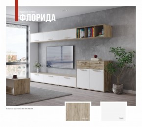 ФЛОРИДА Гостиная (модульная) дуб серый/белый в Лесном - lesnoy.ok-mebel.com | фото