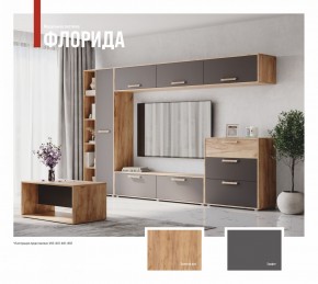 ФЛОРИДА Гостиная (модульная) дуб золотой/графит в Лесном - lesnoy.ok-mebel.com | фото