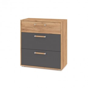 ФЛОРИДА Гостиная (модульная) дуб золотой/графит в Лесном - lesnoy.ok-mebel.com | фото 8