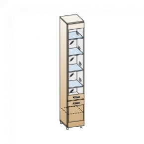 Гостиная Камелия Композиция 1 (Гикори Джексон светлый) в Лесном - lesnoy.ok-mebel.com | фото 3