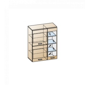 Гостиная Камелия Композиция 6 (Гикори Джексон светлый) в Лесном - lesnoy.ok-mebel.com | фото 2