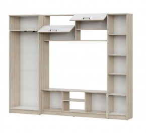 Гостиная МГС 3 Исполнение 1 (Дуб сонома/Белый) в Лесном - lesnoy.ok-mebel.com | фото 3