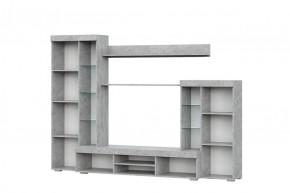 Гостиная МГС 5 (Цемент светлый/Белый) в Лесном - lesnoy.ok-mebel.com | фото 2