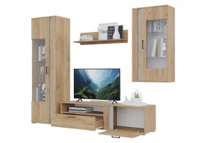 Гостиная Омега (Крафт золотой-Бетон) в Лесном - lesnoy.ok-mebel.com | фото 4