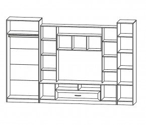 ПРАГА Гостиная (модульная) в Лесном - lesnoy.ok-mebel.com | фото 2