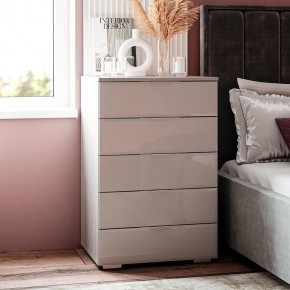 Комод Алекса (ясень белый/белый) в Лесном - lesnoy.ok-mebel.com | фото 3