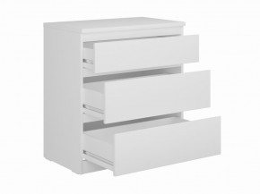 Комод КАСТОР с тремя ящиками, цвет белый в Лесном - lesnoy.ok-mebel.com | фото 2