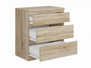 Комод КАСТОР с тремя ящиками, цвет Дуб Сонома в Лесном - lesnoy.ok-mebel.com | фото 2