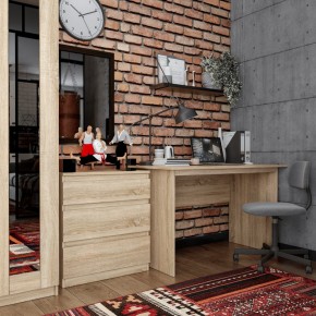 Комод КАСТОР с тремя ящиками, цвет Дуб Сонома в Лесном - lesnoy.ok-mebel.com | фото 3
