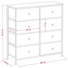 Комод Leset Линкс 8 ящиков (МДФ) в Лесном - lesnoy.ok-mebel.com | фото 12