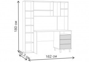 Компьютерный стол Комфорт 12.95 N дуб сонома /  темно-серый в Лесном - lesnoy.ok-mebel.com | фото