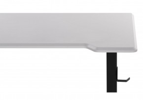 Компьютерный стол Маркос с механизмом подъема 120х75х75 белая шагрень / черный в Лесном - lesnoy.ok-mebel.com | фото 8