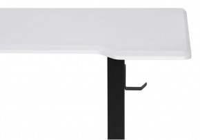 Компьютерный стол Маркос с механизмом подъема 140х80х75 белая шагрень / черный в Лесном - lesnoy.ok-mebel.com | фото 6