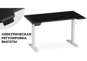 Компьютерный стол Маркос с механизмом подъема 140х80х75 черная шагрень / белый в Лесном - lesnoy.ok-mebel.com | фото 14