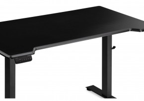Компьютерный стол Маркос с механизмом подъема 140х80х75 черный / шагрень черная в Лесном - lesnoy.ok-mebel.com | фото 6