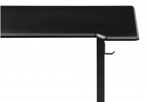 Компьютерный стол Маркос с механизмом подъема 140х80х75 черный / шагрень черная в Лесном - lesnoy.ok-mebel.com | фото 8