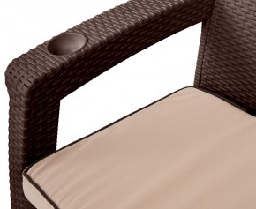 Комплект кресел Yalta Premium Double Seat (Ялта) шоколадный (+подушки под спину) в Лесном - lesnoy.ok-mebel.com | фото 2