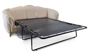 Комплект мягкой мебели Lara 3-1-1 с раскладным механизмом (бежевый/золото) в Лесном - lesnoy.ok-mebel.com | фото 3